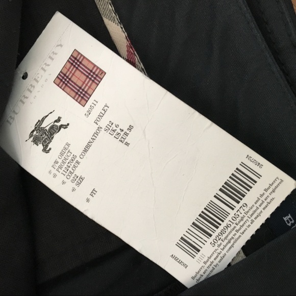 NWT BURBERRY Waxed Coated Cargo Pants - Picture 6 of 8